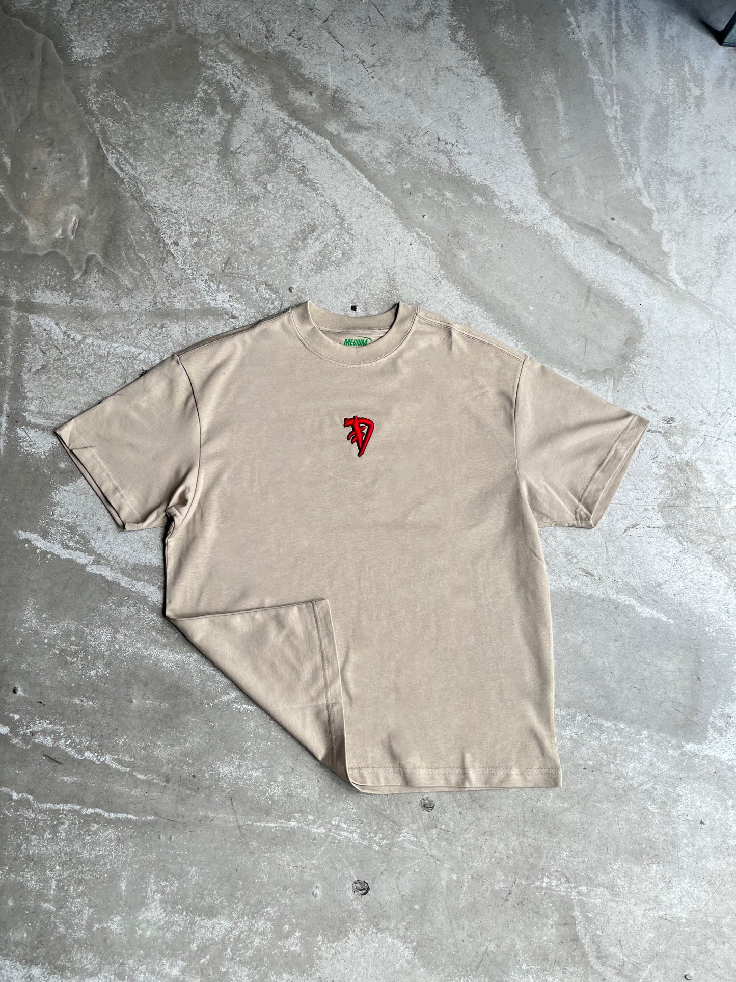 3D Embroidered Logo Tee (Red/Black)