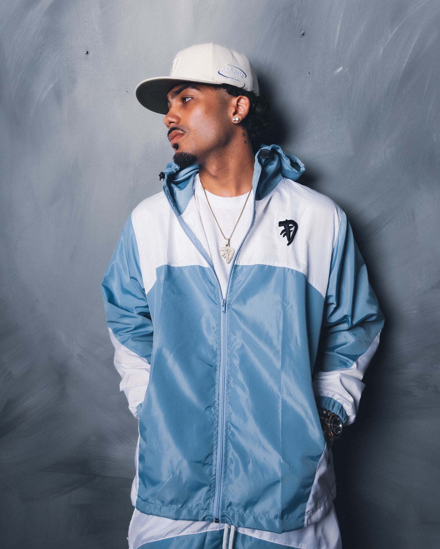 *TRACK JACKET (Baby/Blue)