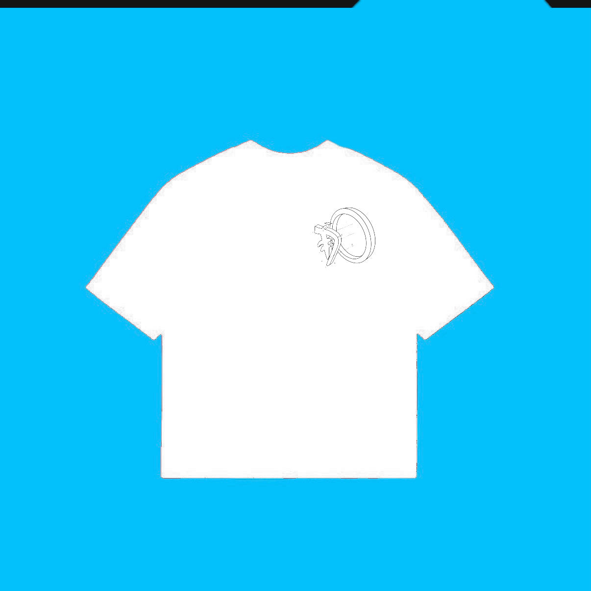 *BLUEPRINT TEE (White/Black)