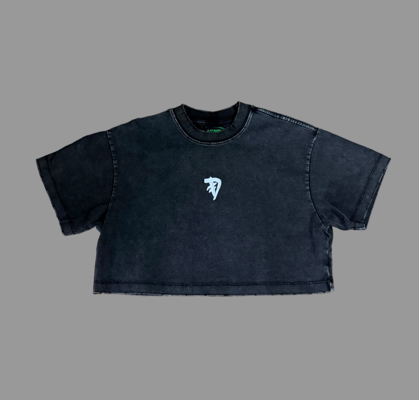 Embroidered Logo Crop Top