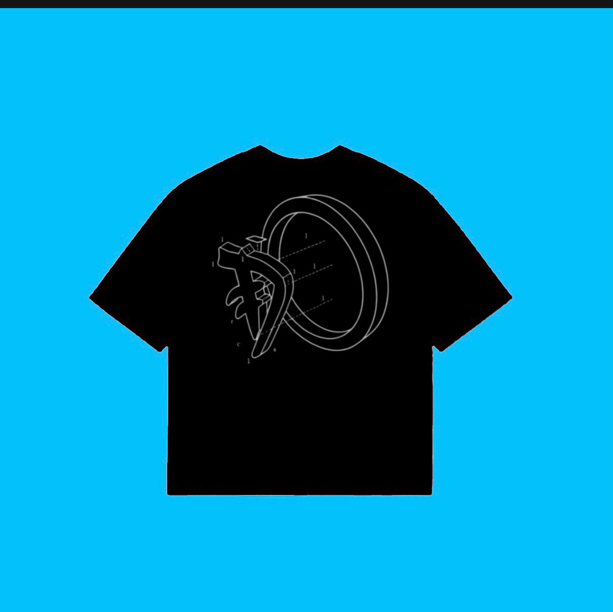 *BLUEPRINT TEE (Black/White)