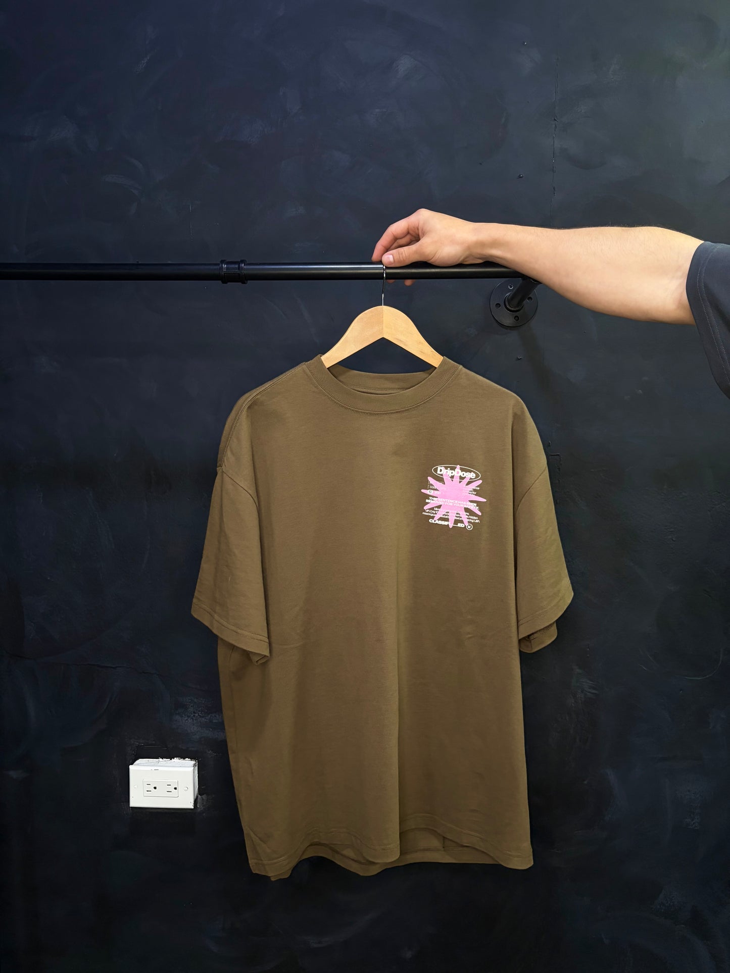 Classified Tee (Brown/Pink)