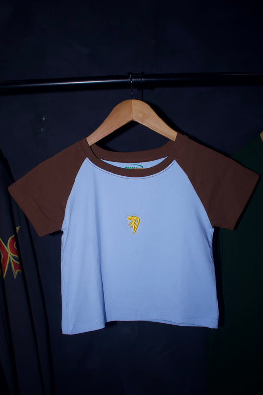 **WMNS Crop Top [baby tee] 🩵🤎💛