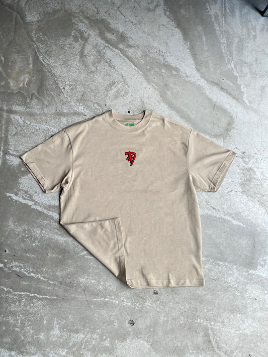 3D Embroidered Logo Tee (Red/Black)