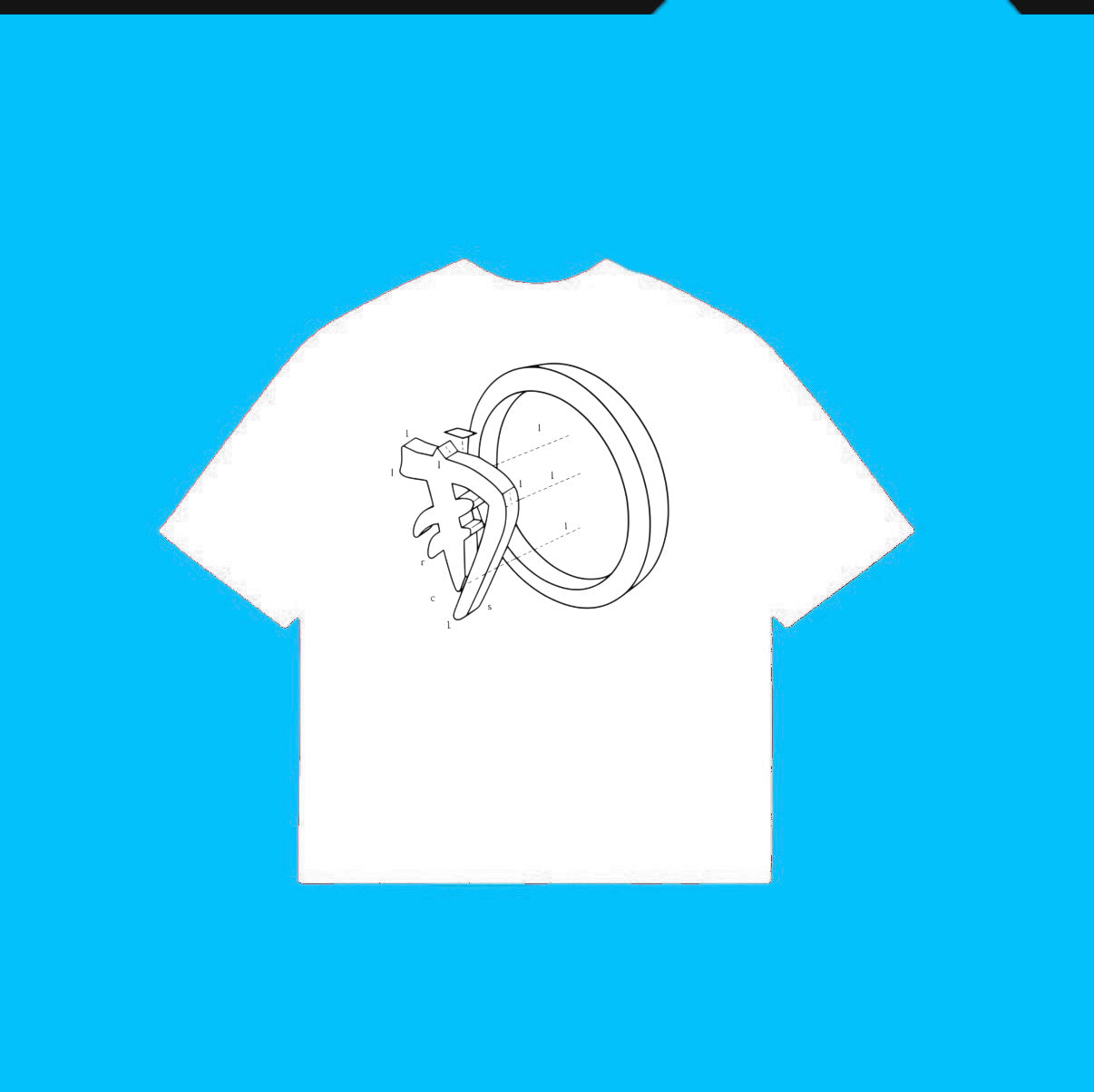 *BLUEPRINT TEE (White/Black)