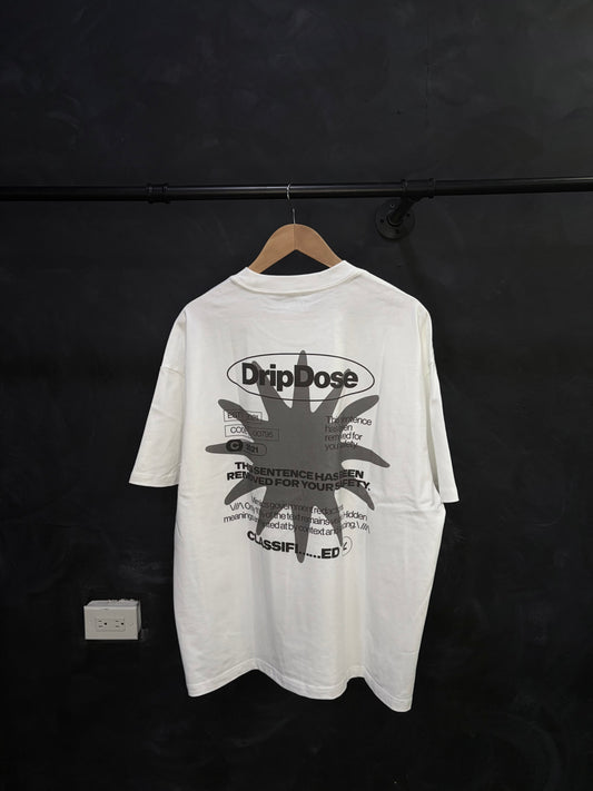 Classified Tee (White/Grey)