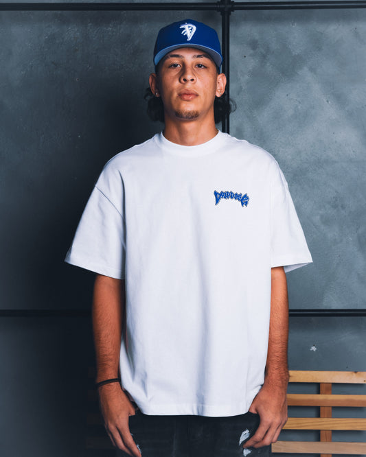 *Drip Dose Premium Basic Tee (White/Blue)