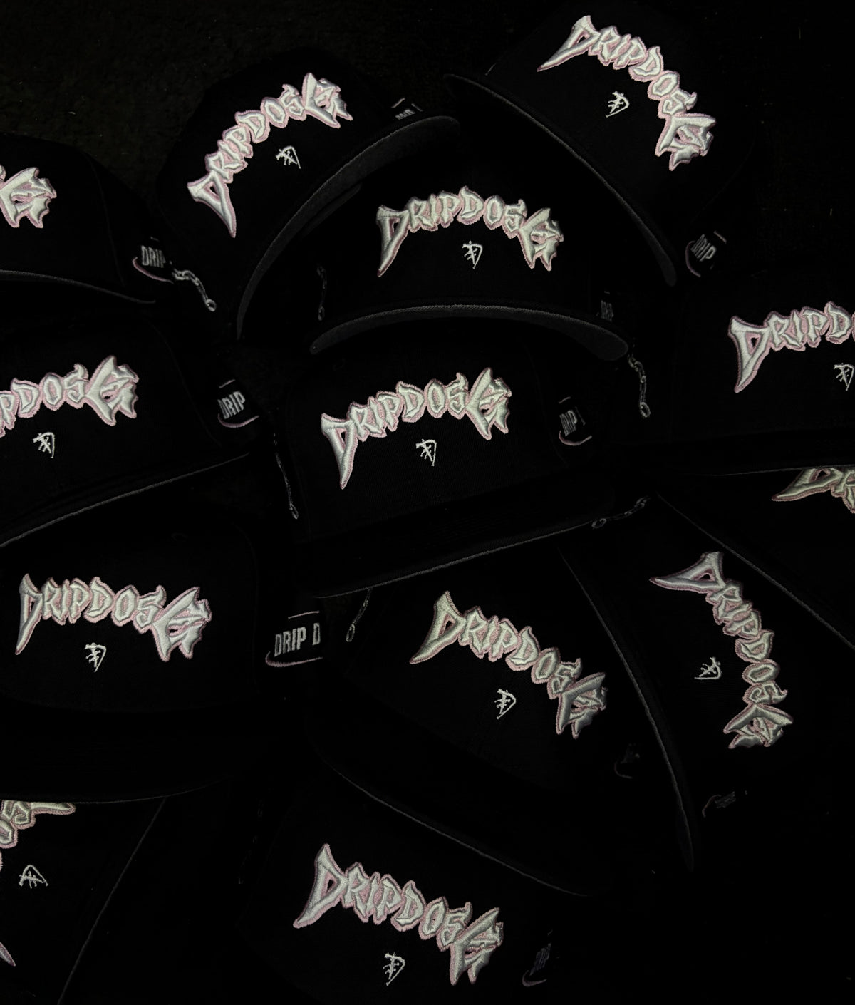 * •DRIPDOSE• BLACK SNAPBACKS