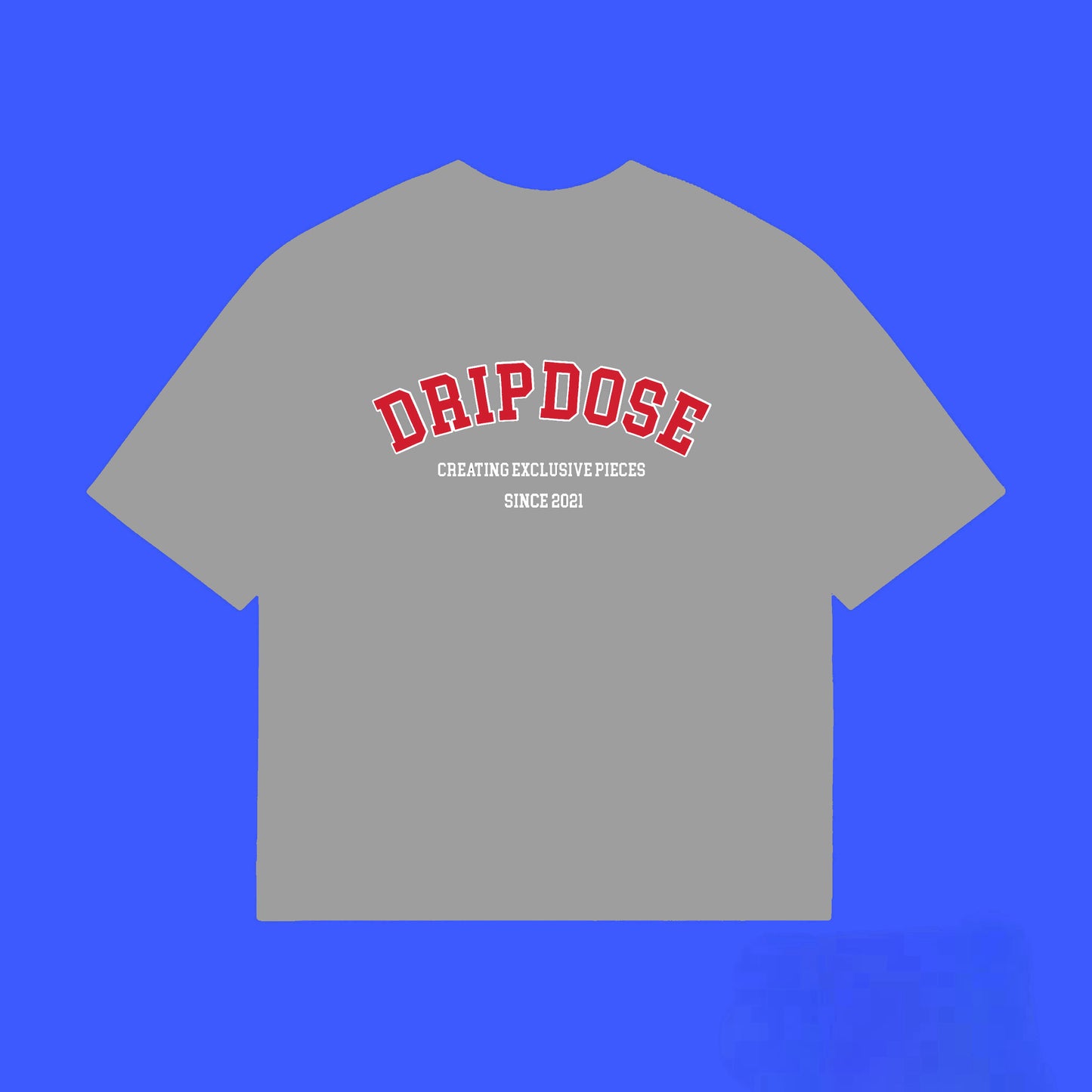 *Varsity Tee (Grey/Red)